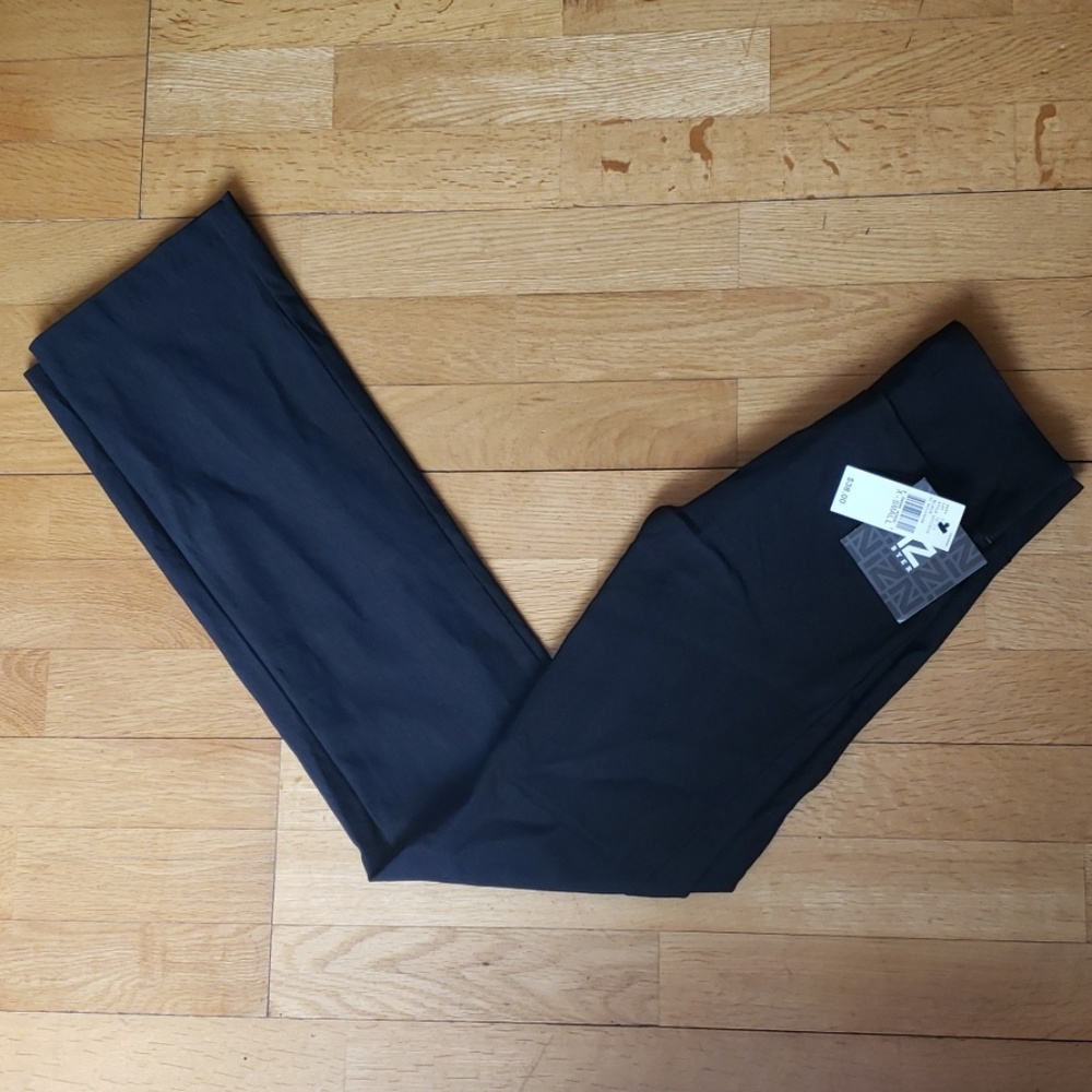 Black stretchy dress pants